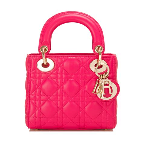 hot pink lady dior bag|Dior purses pink 90s.